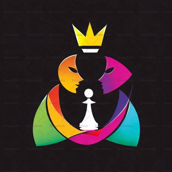 Abstrakte Schach König und Königin
